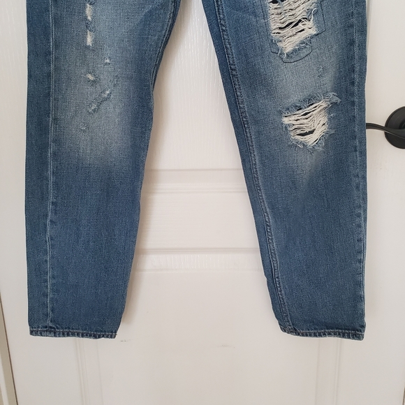 Abercrombie & Fitch 2R Boyfriend Straight Jean Distressed - Picture 4 of 5